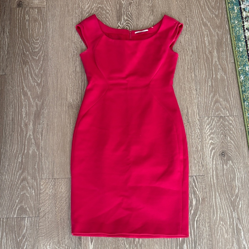 T Tahari Magenta Midi Dress